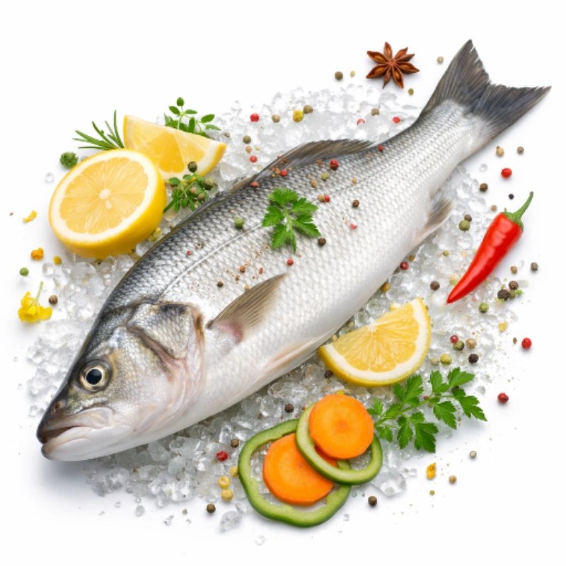 1KG White Koduva Whole Fish (White Sea Bass)